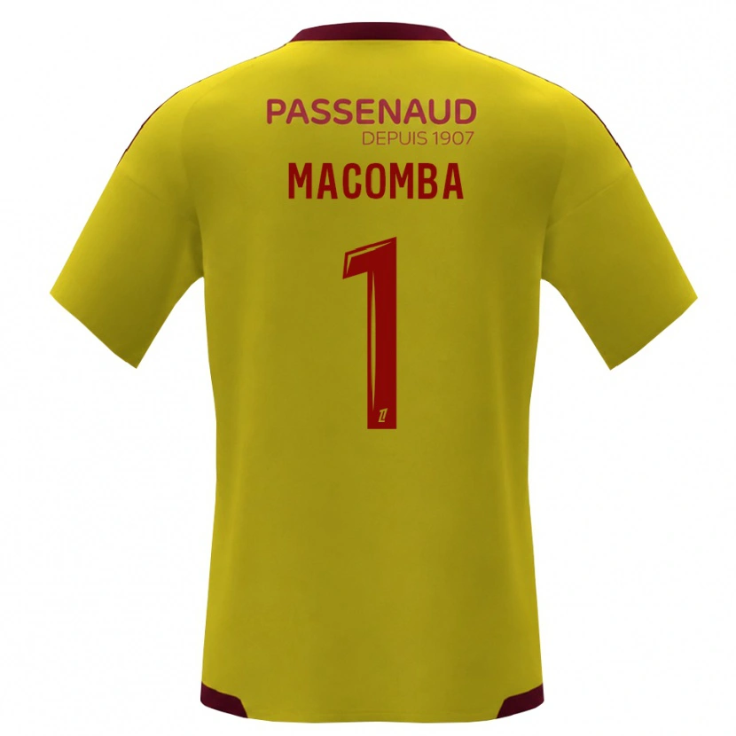 Danxen Herren Tyron Macomba #1 Gelb Rot Grün Auswärtstrikot Trikot 2026/27 T-Shirt Schweiz