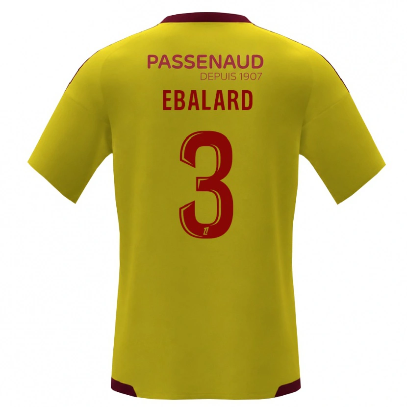Danxen Herren Yannick Ebalard #3 Gelb Rot Grün Auswärtstrikot Trikot 2026/27 T-Shirt Schweiz