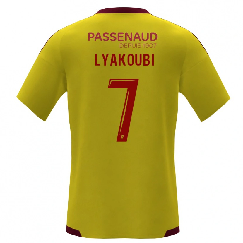 Danxen Herren Oussama Lyakoubi #7 Gelb Rot Grün Auswärtstrikot Trikot 2026/27 T-Shirt Schweiz