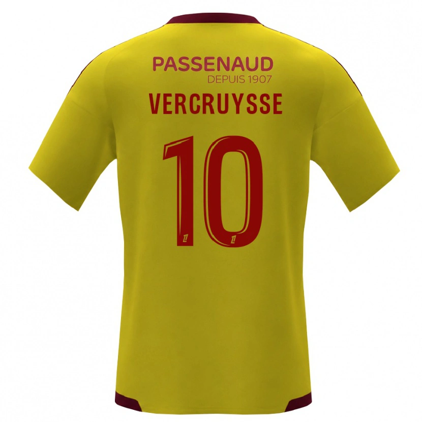 Danxen Herren Jean Vercruysse #10 Gelb Rot Grün Auswärtstrikot Trikot 2026/27 T-Shirt Schweiz