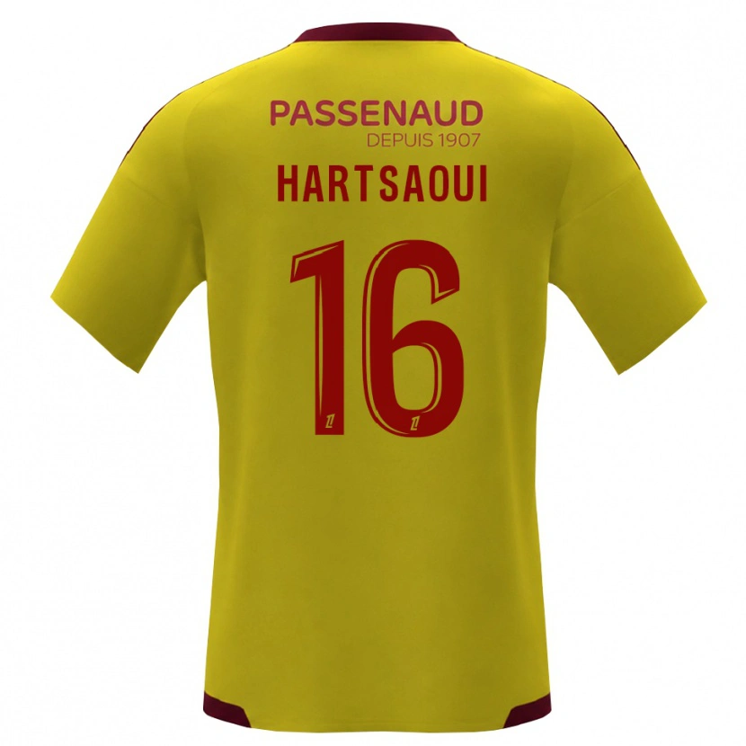 Danxen Herren Bilel Hartsaoui #16 Gelb Rot Grün Auswärtstrikot Trikot 2026/27 T-Shirt Schweiz