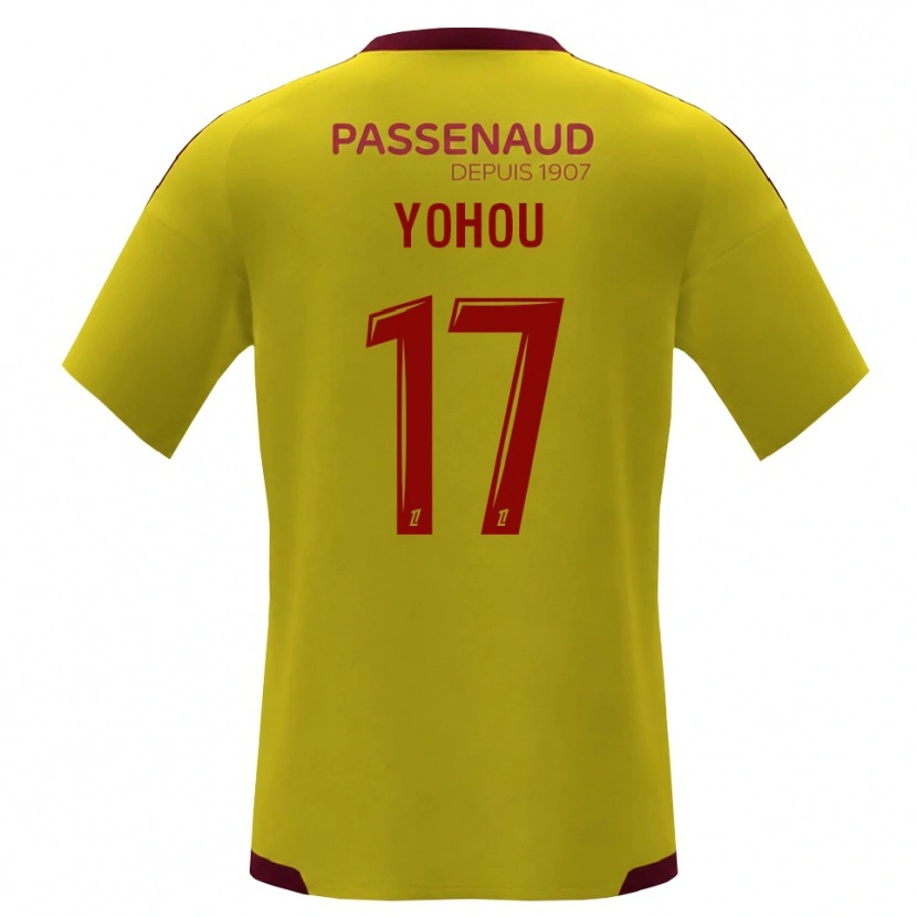 Danxen Herren Samuel Yohou #17 Gelb Rot Grün Auswärtstrikot Trikot 2026/27 T-Shirt Schweiz