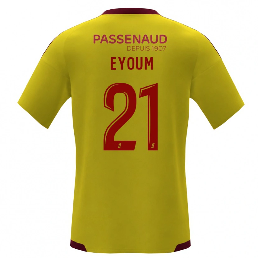 Danxen Herren Théo Eyoum #21 Gelb Rot Grün Auswärtstrikot Trikot 2026/27 T-Shirt Schweiz