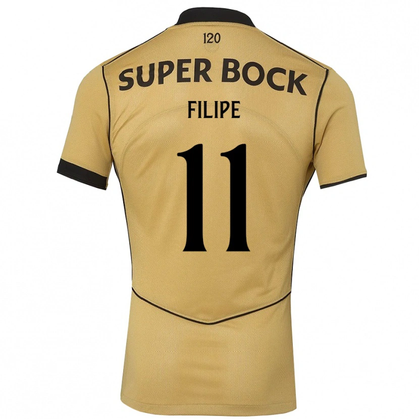 Danxen Herren Yanick Filipe #11 Goldgelb Schwarz Auswärtstrikot Trikot 2026/27 T-Shirt Schweiz