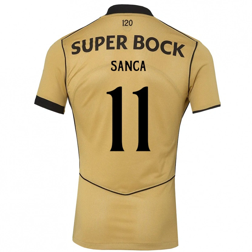 Danxen Herren Pedro Sanca #11 Goldgelb Schwarz Auswärtstrikot Trikot 2026/27 T-Shirt Schweiz