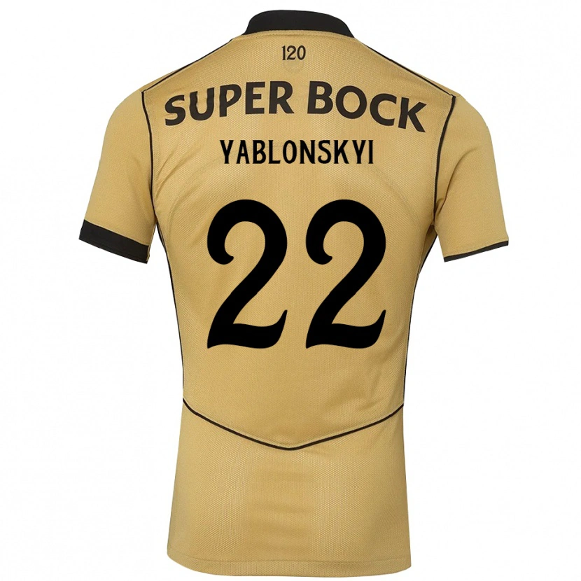 Danxen Herren Ilya Yablonskyi #22 Goldgelb Schwarz Auswärtstrikot Trikot 2026/27 T-Shirt Schweiz