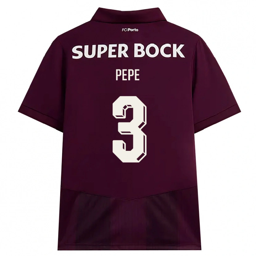 Danxen Herren Pepe #3 Burgund Weiß Auswärtstrikot Trikot 2026/27 T-Shirt Schweiz