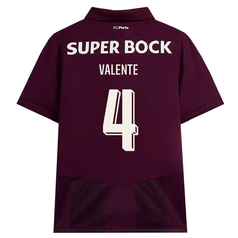 Danxen Herren Salvador Valente #4 Burgund Weiß Auswärtstrikot Trikot 2026/27 T-Shirt Schweiz