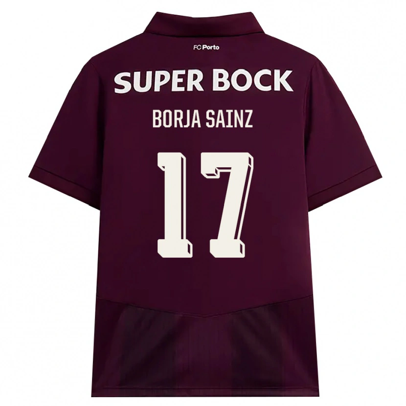 Danxen Herren Borja Sainz #17 Burgund Weiß Auswärtstrikot Trikot 2026/27 T-Shirt Schweiz