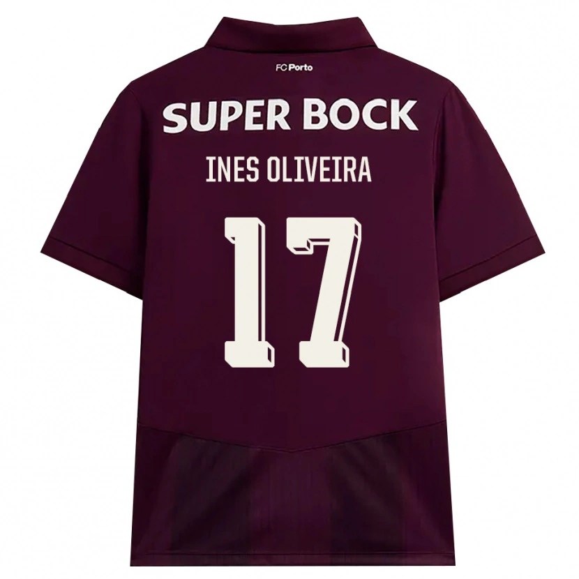 Danxen Herren Inês Oliveira #17 Burgund Weiß Auswärtstrikot Trikot 2026/27 T-Shirt Schweiz