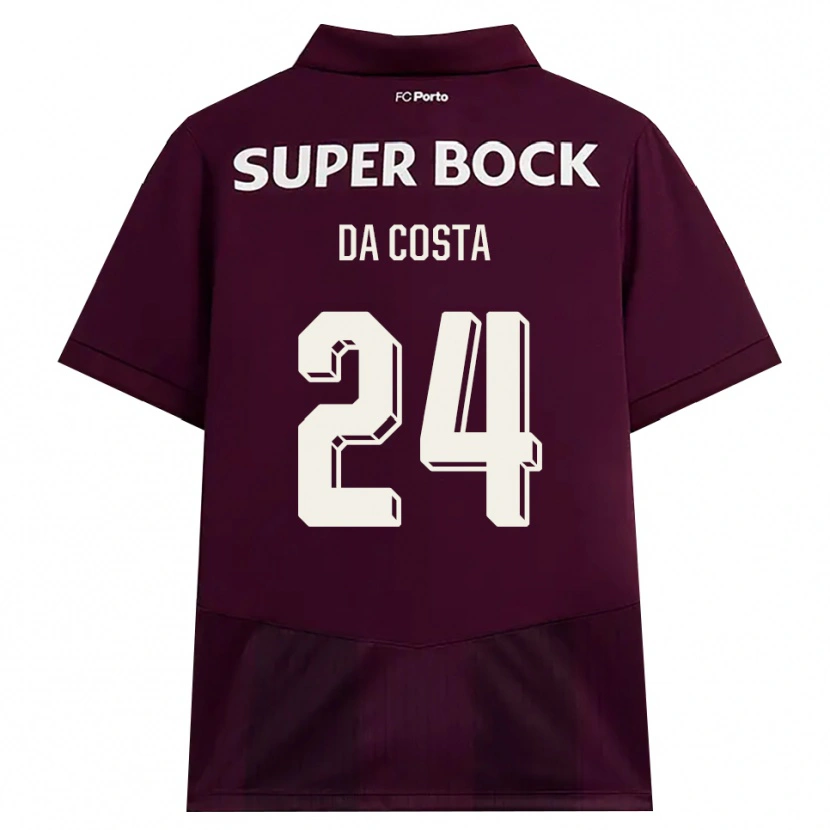 Danxen Herren Seif Da Costa #24 Burgund Weiß Auswärtstrikot Trikot 2026/27 T-Shirt Schweiz