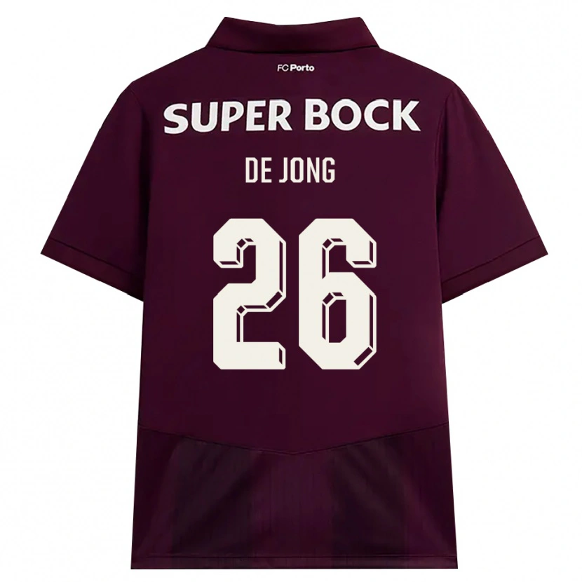 Danxen Herren Luuk De Jong #26 Burgund Weiß Auswärtstrikot Trikot 2026/27 T-Shirt Schweiz
