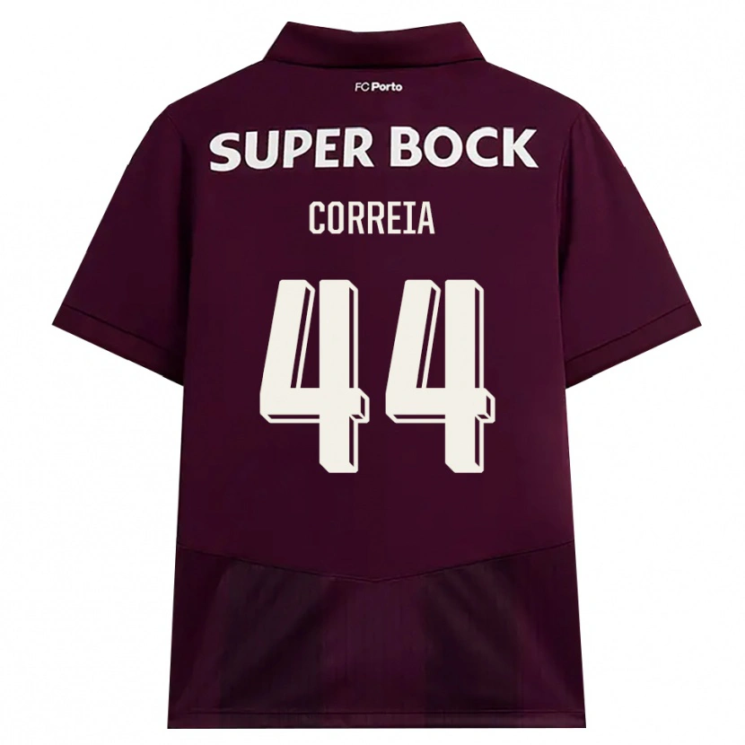 Danxen Herren Romain Correia #44 Burgund Weiß Auswärtstrikot Trikot 2026/27 T-Shirt Schweiz