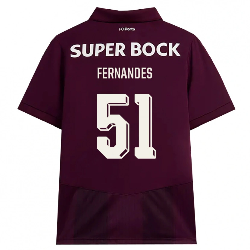 Danxen Herren Diogo Fernandes #51 Burgund Weiß Auswärtstrikot Trikot 2026/27 T-Shirt Schweiz