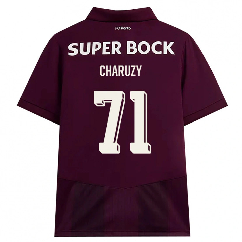 Danxen Herren Hubert Charuży #71 Burgund Weiß Auswärtstrikot Trikot 2026/27 T-Shirt Schweiz