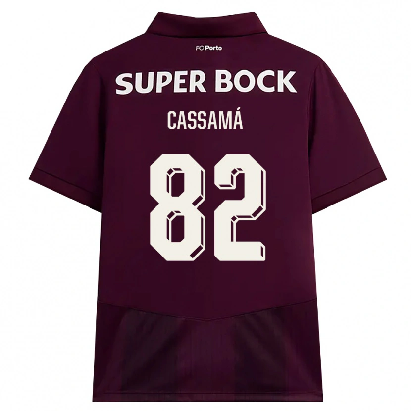 Danxen Herren Abdu Cassamá #82 Burgund Weiß Auswärtstrikot Trikot 2026/27 T-Shirt Schweiz