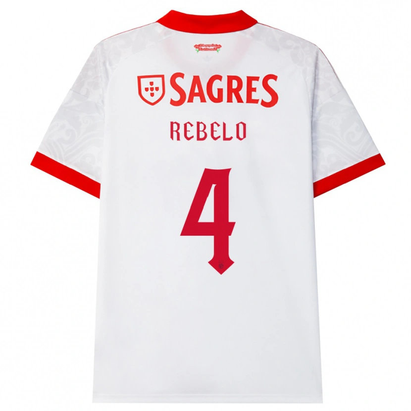 Danxen Herren Silvia Rebelo #4 Weiß Rot Gelb Auswärtstrikot Trikot 2026/27 T-Shirt Schweiz