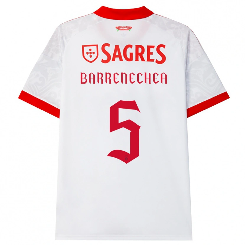 Danxen Herren Enzo Barrenechea #5 Weiß Rot Gelb Auswärtstrikot Trikot 2026/27 T-Shirt Schweiz