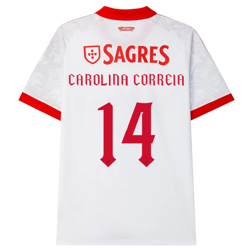 Danxen Herren Carolina Correia #14 Weiß Rot Gelb Auswärtstrikot Trikot 2026/27 T-Shirt Schweiz