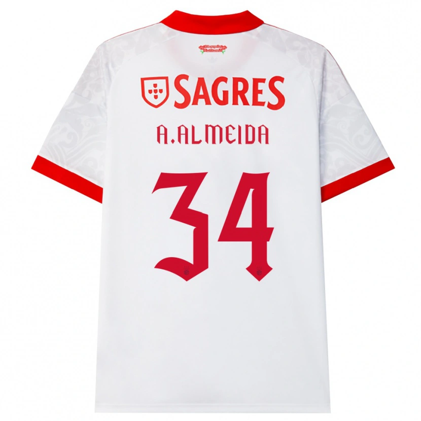 Danxen Herren Andre Almeida #34 Weiß Rot Gelb Auswärtstrikot Trikot 2026/27 T-Shirt Schweiz
