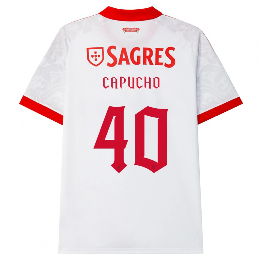 Danxen Herren João Capucho #40 Weiß Rot Gelb Auswärtstrikot Trikot 2026/27 T-Shirt Schweiz