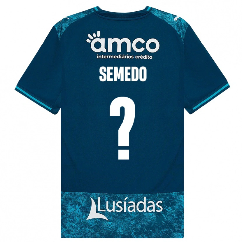 Danxen Herren Nuno Semedo #0 Dunkelschiefergrau Mitteltuerkis Auswärtstrikot Trikot 2026/27 T-Shirt Schweiz