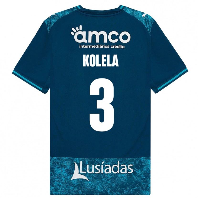 Danxen Herren Kyllian Kolela #3 Dunkelschiefergrau Mitteltuerkis Auswärtstrikot Trikot 2026/27 T-Shirt Schweiz