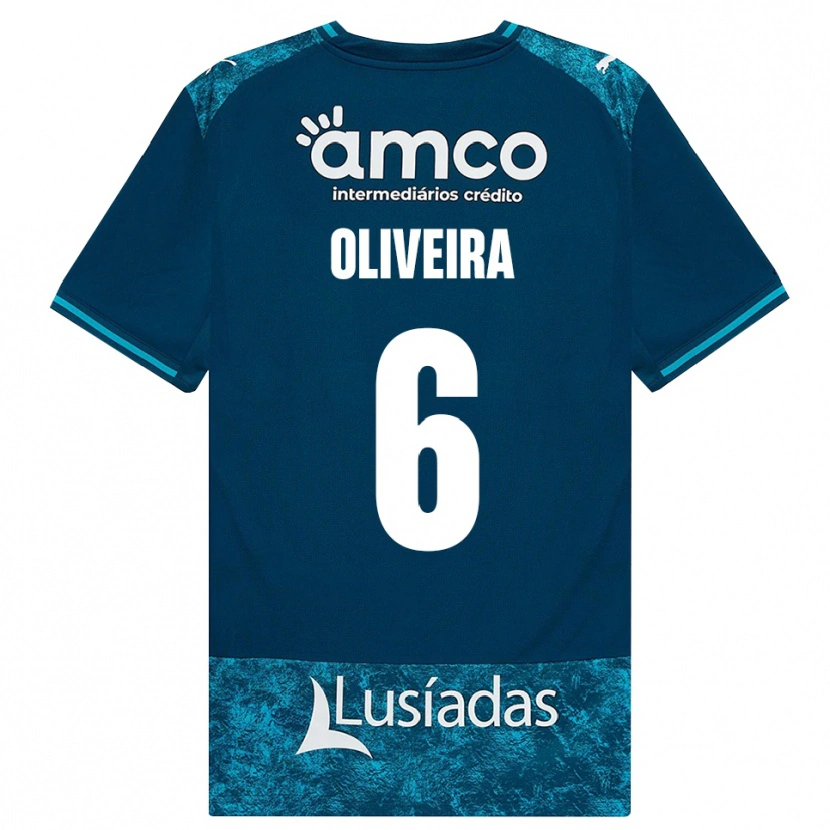 Danxen Herren Afonso Oliveira #6 Dunkelschiefergrau Mitteltuerkis Auswärtstrikot Trikot 2026/27 T-Shirt Schweiz