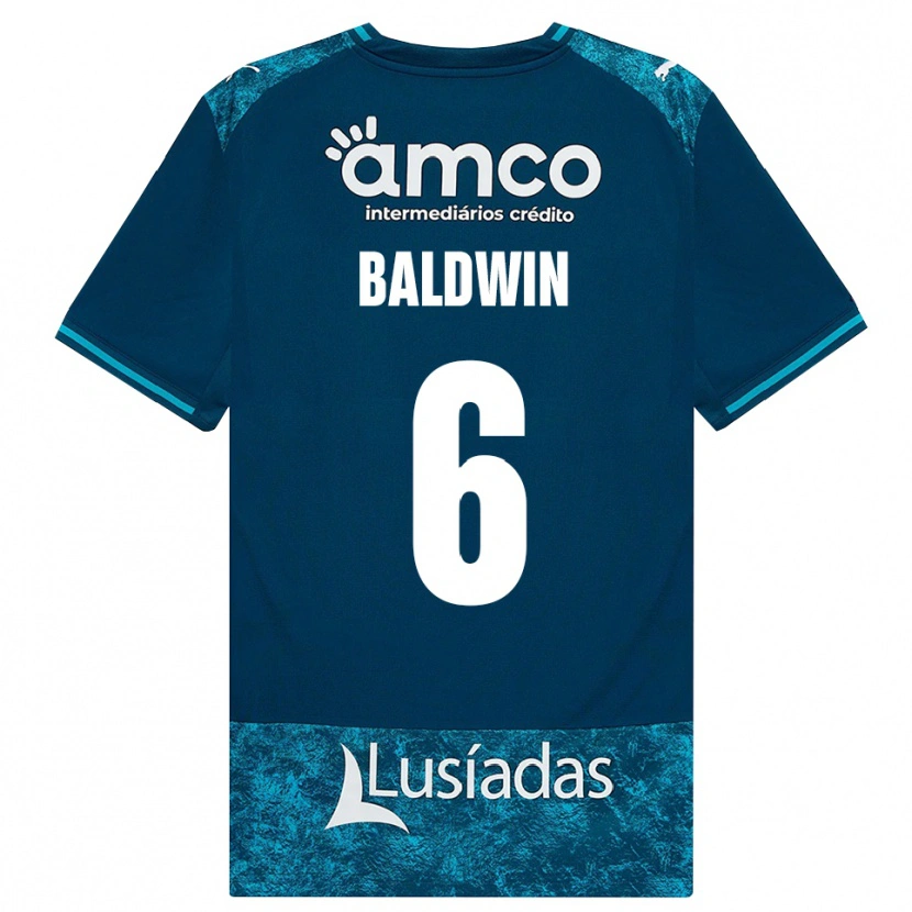 Danxen Herren Carlyn Baldwin #6 Dunkelschiefergrau Mitteltuerkis Auswärtstrikot Trikot 2026/27 T-Shirt Schweiz