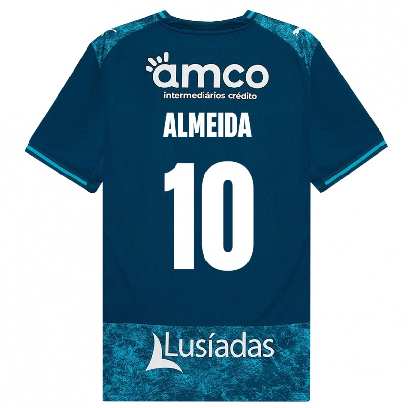 Danxen Herren Vitória Almeida #10 Dunkelschiefergrau Mitteltuerkis Auswärtstrikot Trikot 2026/27 T-Shirt Schweiz