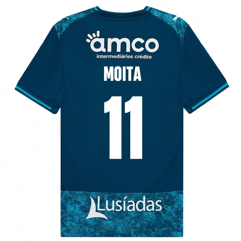 Danxen Herren Carlos Moita #11 Dunkelschiefergrau Mitteltuerkis Auswärtstrikot Trikot 2026/27 T-Shirt Schweiz