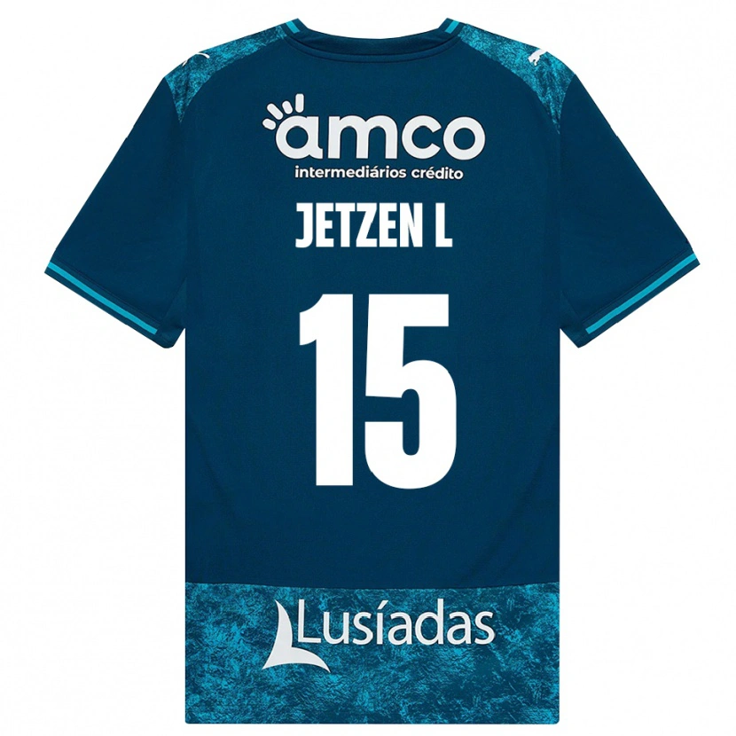 Danxen Herren Jetzen Lopes #15 Dunkelschiefergrau Mitteltuerkis Auswärtstrikot Trikot 2026/27 T-Shirt Schweiz
