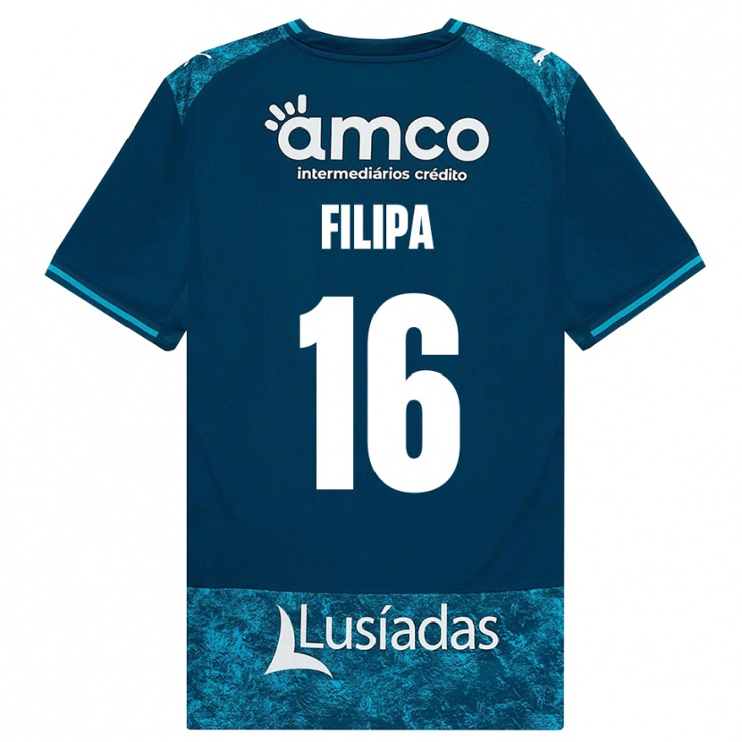 Danxen Herren Ágata Filipa #16 Dunkelschiefergrau Mitteltuerkis Auswärtstrikot Trikot 2026/27 T-Shirt Schweiz