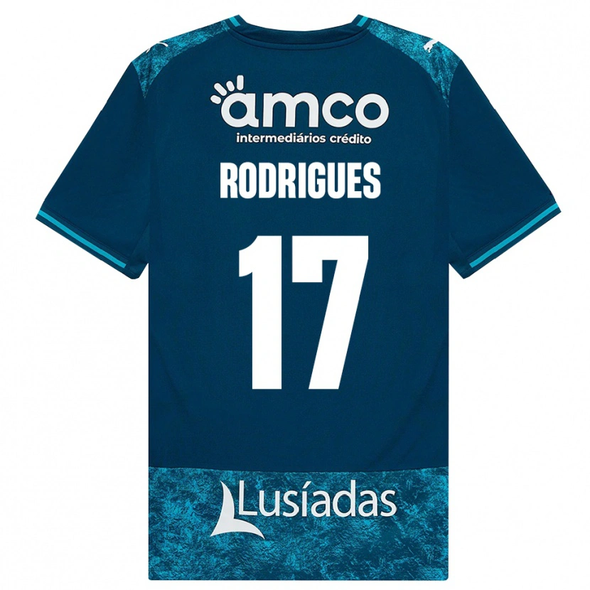 Danxen Herren Tânia Rodrigues #17 Dunkelschiefergrau Mitteltuerkis Auswärtstrikot Trikot 2026/27 T-Shirt Schweiz