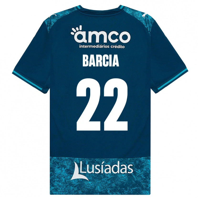 Danxen Herren Sergio Barcia #22 Dunkelschiefergrau Mitteltuerkis Auswärtstrikot Trikot 2026/27 T-Shirt Schweiz
