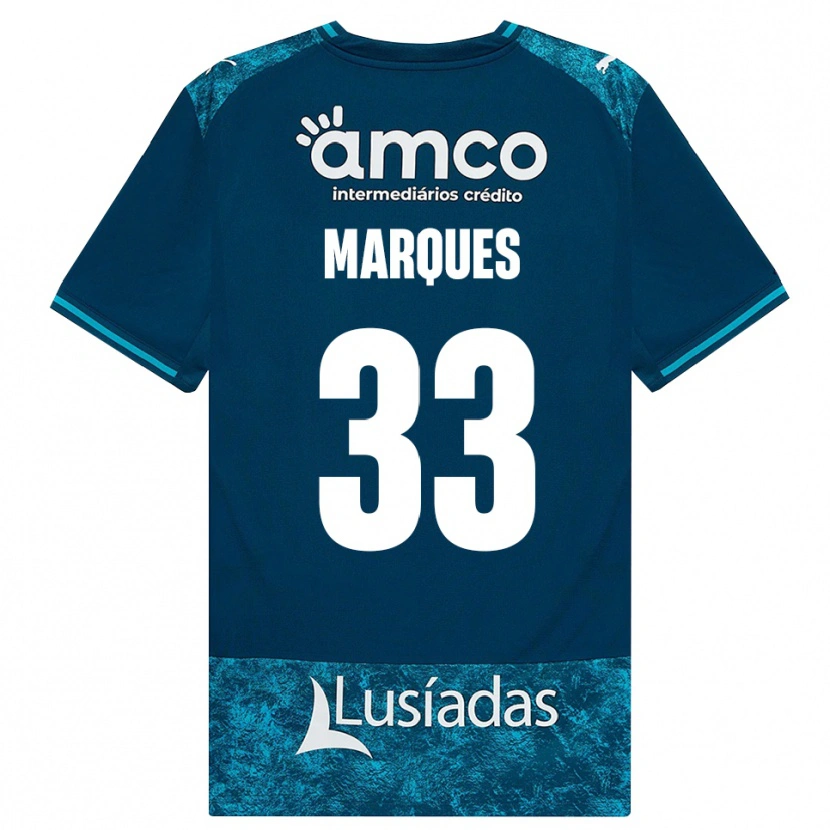Danxen Herren João Marques #33 Dunkelschiefergrau Mitteltuerkis Auswärtstrikot Trikot 2026/27 T-Shirt Schweiz