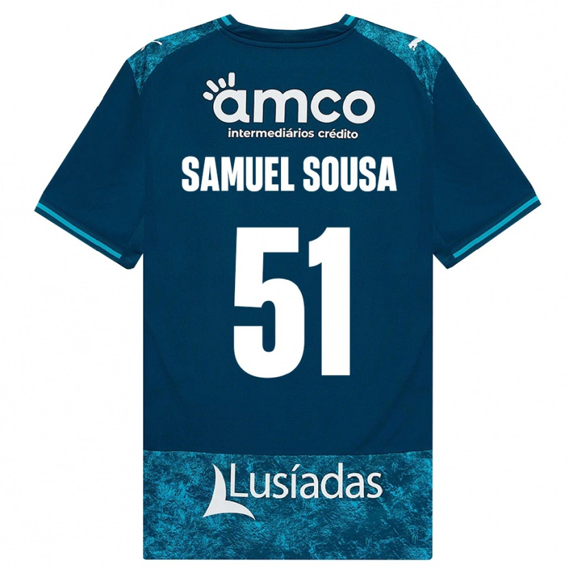 Danxen Herren Samuel Sousa #51 Dunkelschiefergrau Mitteltuerkis Auswärtstrikot Trikot 2026/27 T-Shirt Schweiz