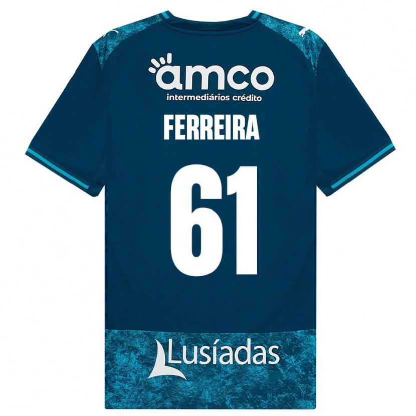 Danxen Herren Tiago Ferreira #61 Dunkelschiefergrau Mitteltuerkis Auswärtstrikot Trikot 2026/27 T-Shirt Schweiz