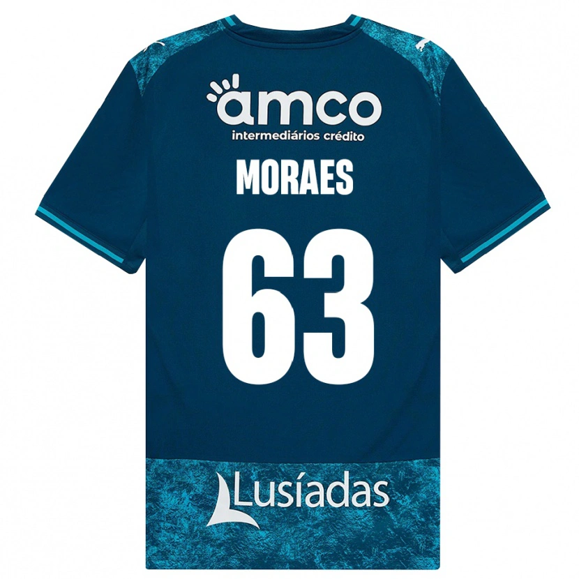 Danxen Herren Guilherme Moraes #63 Dunkelschiefergrau Mitteltuerkis Auswärtstrikot Trikot 2026/27 T-Shirt Schweiz