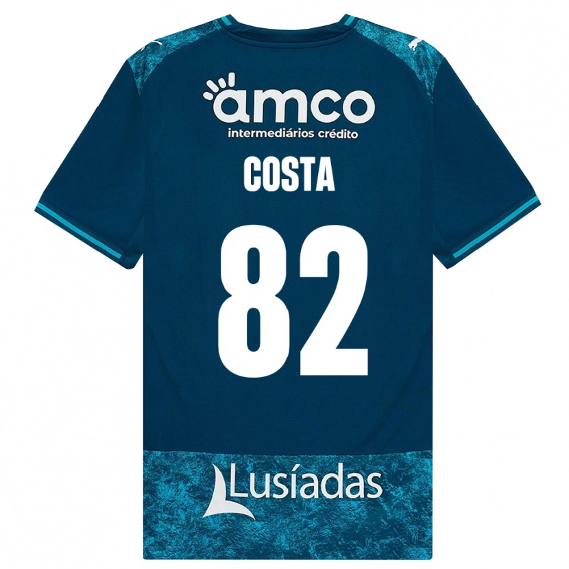 Danxen Herren Gui Costa #82 Dunkelschiefergrau Mitteltuerkis Auswärtstrikot Trikot 2026/27 T-Shirt Schweiz