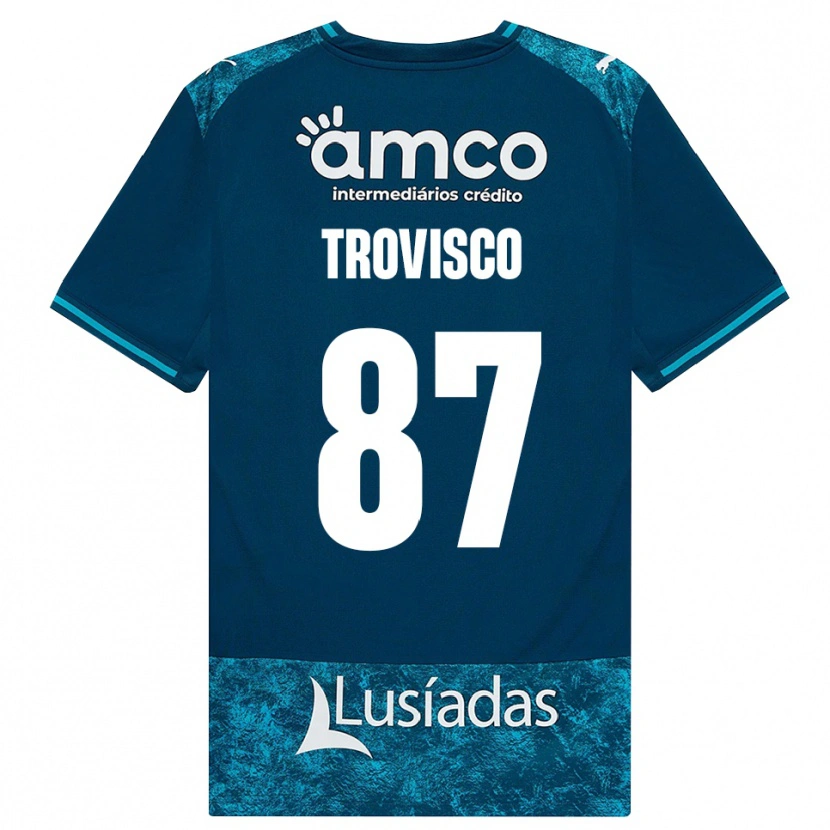 Danxen Herren João Trovisco #87 Dunkelschiefergrau Mitteltuerkis Auswärtstrikot Trikot 2026/27 T-Shirt Schweiz