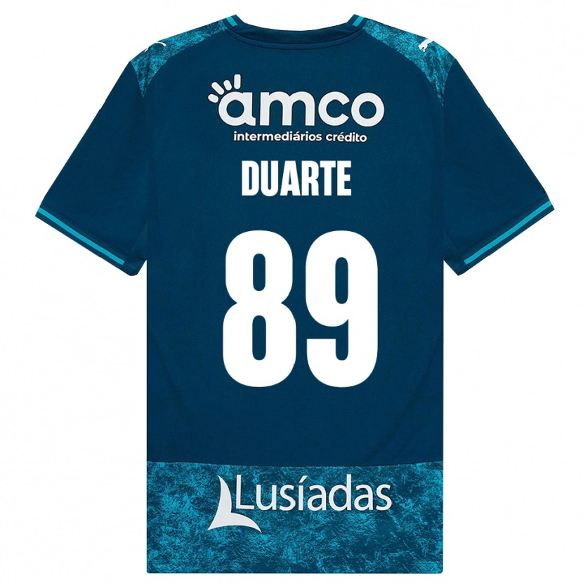 Danxen Herren Afonso Duarte #89 Dunkelschiefergrau Mitteltuerkis Auswärtstrikot Trikot 2026/27 T-Shirt Schweiz