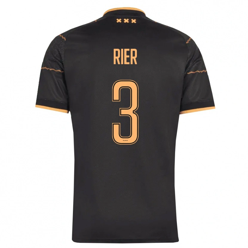 Danxen Herren Thomas Rier #3 Schwarz Orange Auswärtstrikot Trikot 2026/27 T-Shirt Schweiz