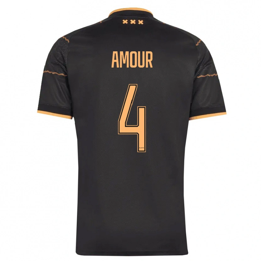 Danxen Herren Jahyendrow Amour #4 Schwarz Orange Auswärtstrikot Trikot 2026/27 T-Shirt Schweiz