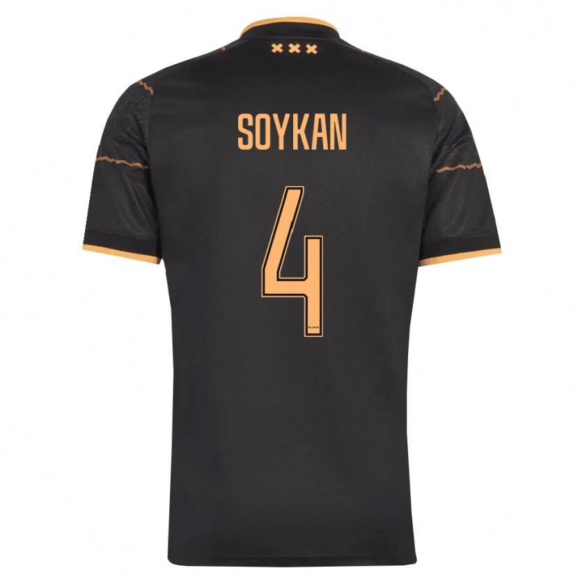 Danxen Herren Aykan Soykan #4 Schwarz Orange Auswärtstrikot Trikot 2026/27 T-Shirt Schweiz