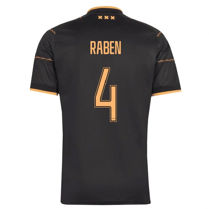 Danxen Herren Niall Raben #4 Schwarz Orange Auswärtstrikot Trikot 2026/27 T-Shirt Schweiz