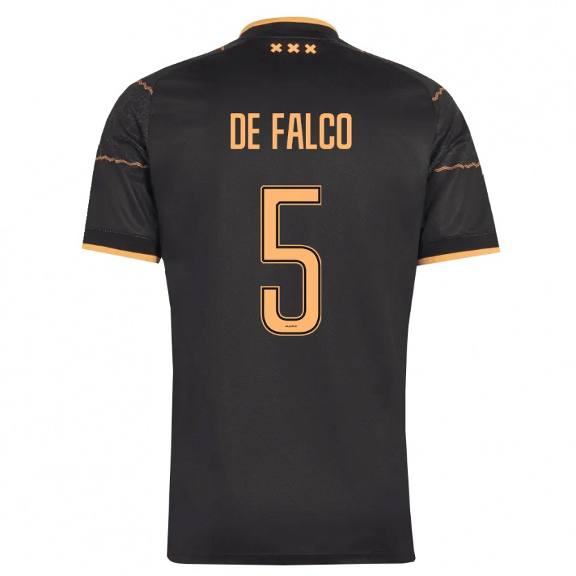 Danxen Herren Sinclair De Falco #5 Schwarz Orange Auswärtstrikot Trikot 2026/27 T-Shirt Schweiz
