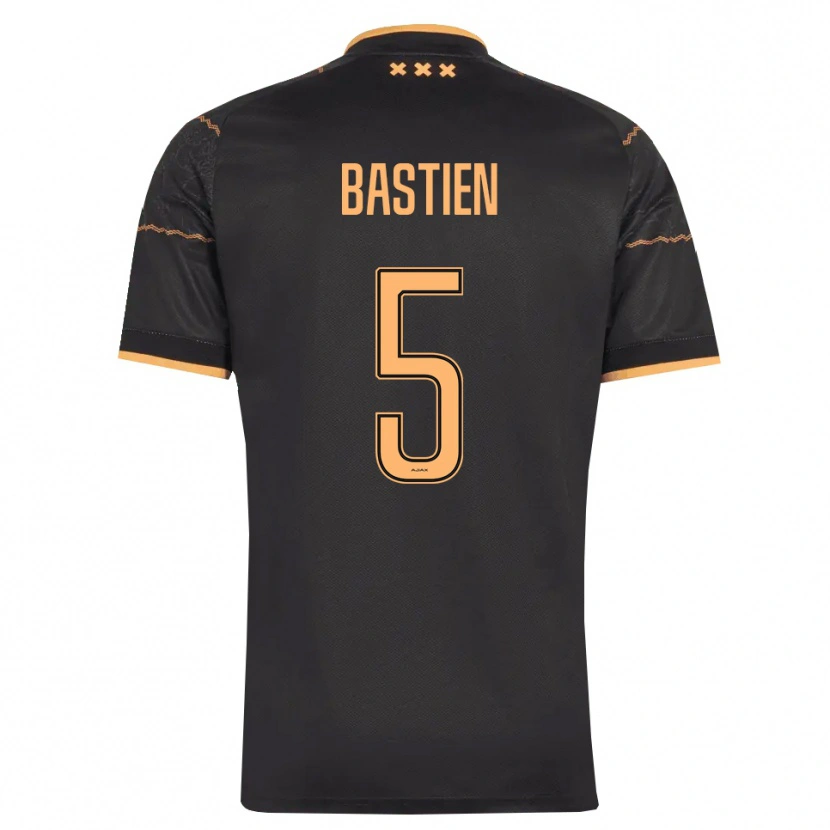 Danxen Herren Joshua Bastien #5 Schwarz Orange Auswärtstrikot Trikot 2026/27 T-Shirt Schweiz