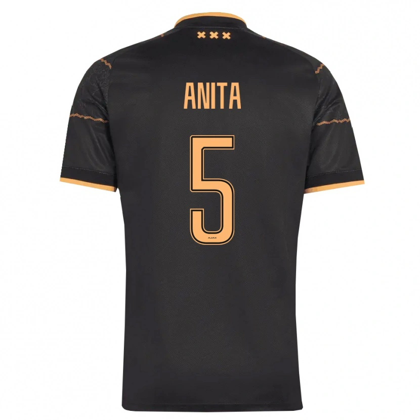 Danxen Herren Vurnon Anita #5 Schwarz Orange Auswärtstrikot Trikot 2026/27 T-Shirt Schweiz