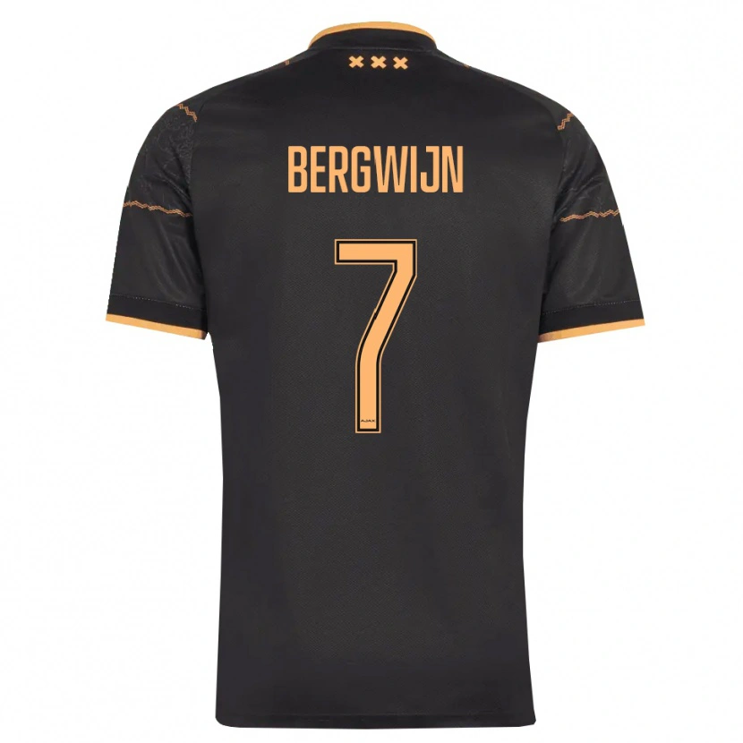 Danxen Herren Steven Bergwijn #7 Schwarz Orange Auswärtstrikot Trikot 2026/27 T-Shirt Schweiz